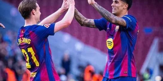 西甲第25轮焦点战：巴塞罗那3-0完胜莱万特，主场迎来16连胜